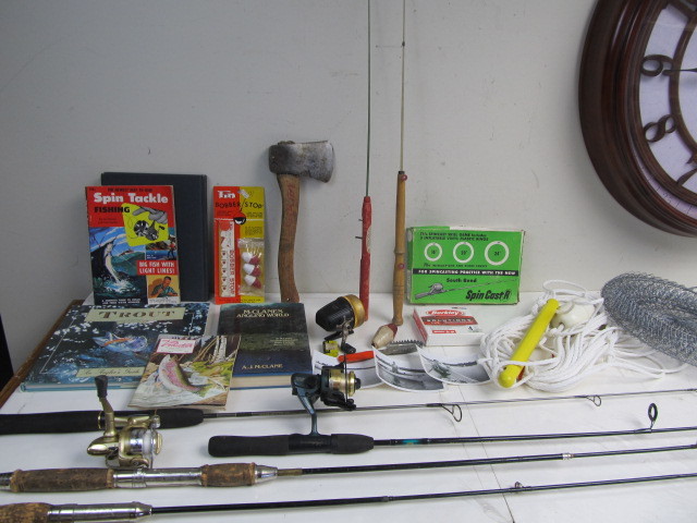 lot 66 image: Large Lot of Fishing Supplies & Collectibles