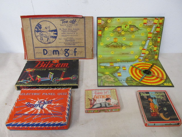 lot 73 image: Group of Orig Vintage 1920s-30s Board Games etc