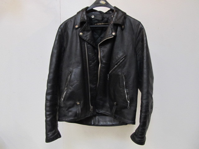 lot 82 image: Orig Vintage 1970s Harley-Davidson AMF Leather Jacket - Size 44