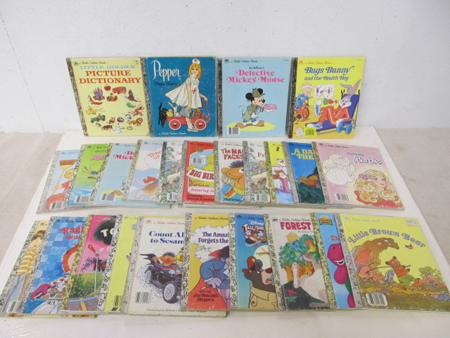 lot 187 image: Large Lot of Vintage LITTLE GOLDEN Books