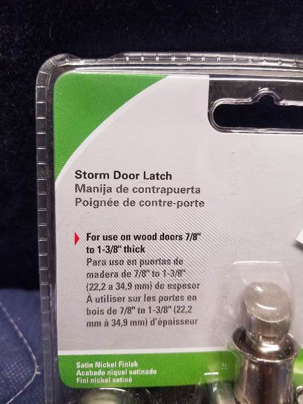 Storm Door Latch