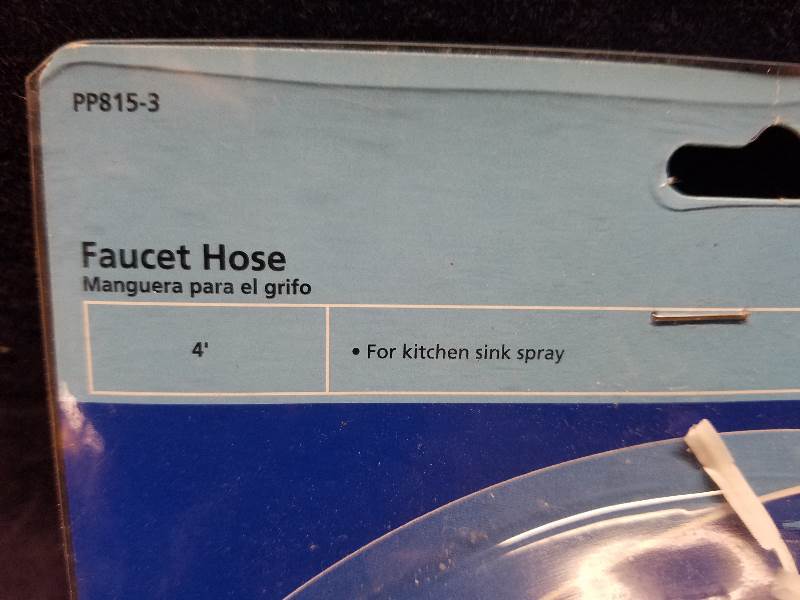 Plumbing - Kitchen Sink Sprayer Hose