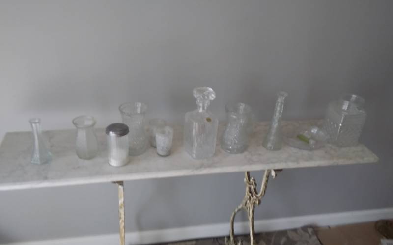Crystal Decanter & Lot Of Crystal Glass Ware