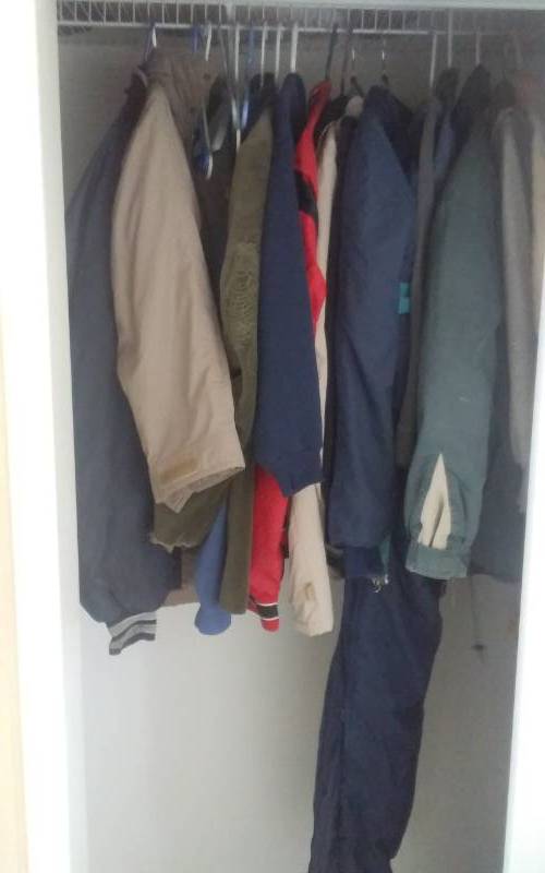 Closet Full Of Mostly Mens Jackets