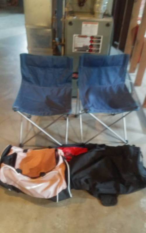 2-Chairs & Duffel Bags