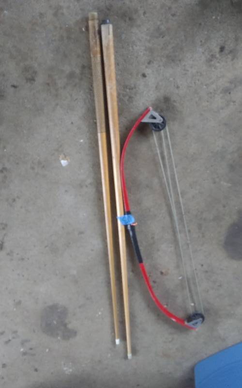 Compound Bow & 2-Pool Cues