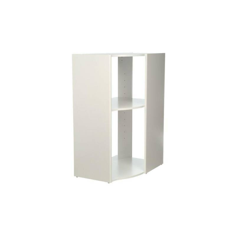 lot 9 image: ClosetMaid Selectives 20 in. x 41.5 in. x 29 in. 3-Shelf White Stackable Corner Organizer