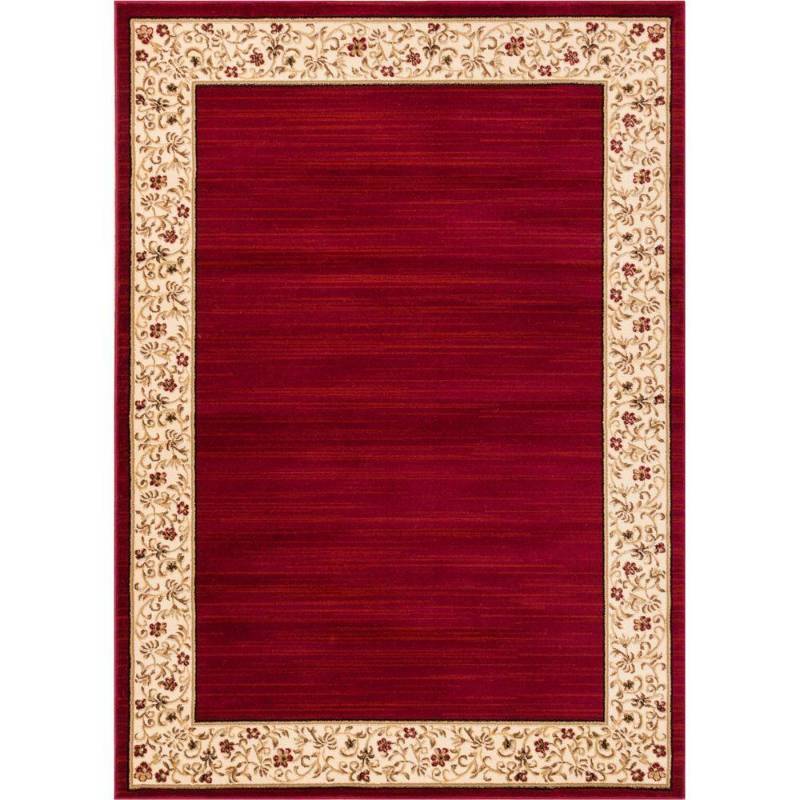 lot 17 image: Well Woven Barclay Terrazzo Red 4 ft. x 5 ft. Transitional Border Area Rug