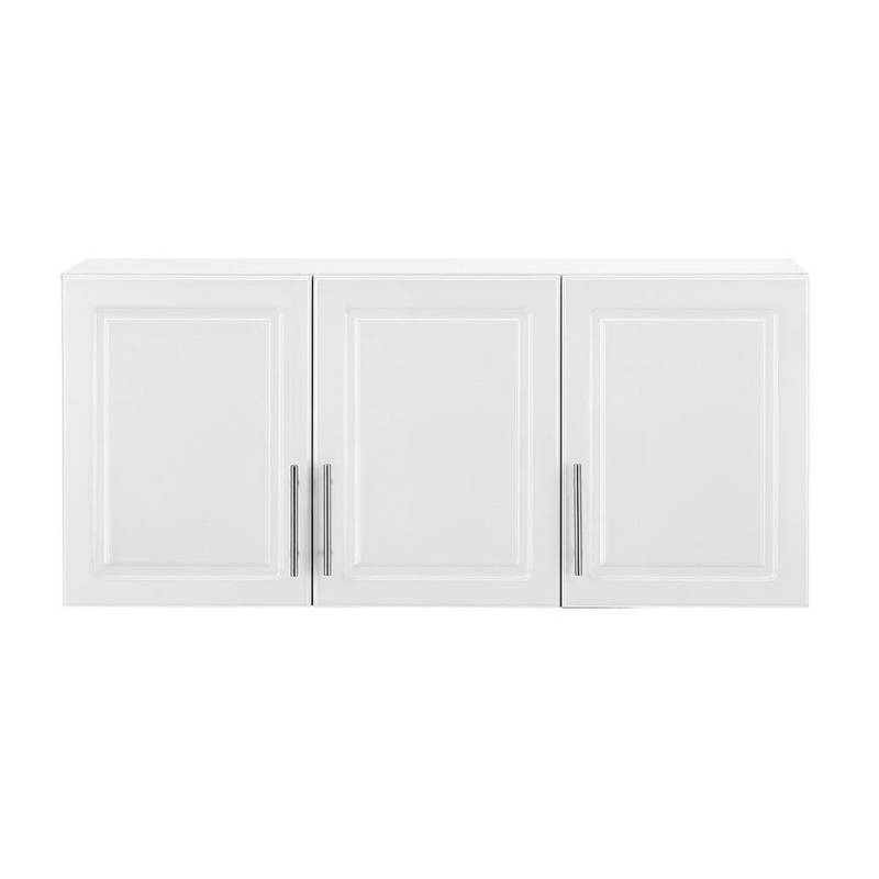 lot 78 image: 12 in. D x 54 in. W x 24 in. H Select MDF 3-Door Wall Cabinet Wood Closet System in White