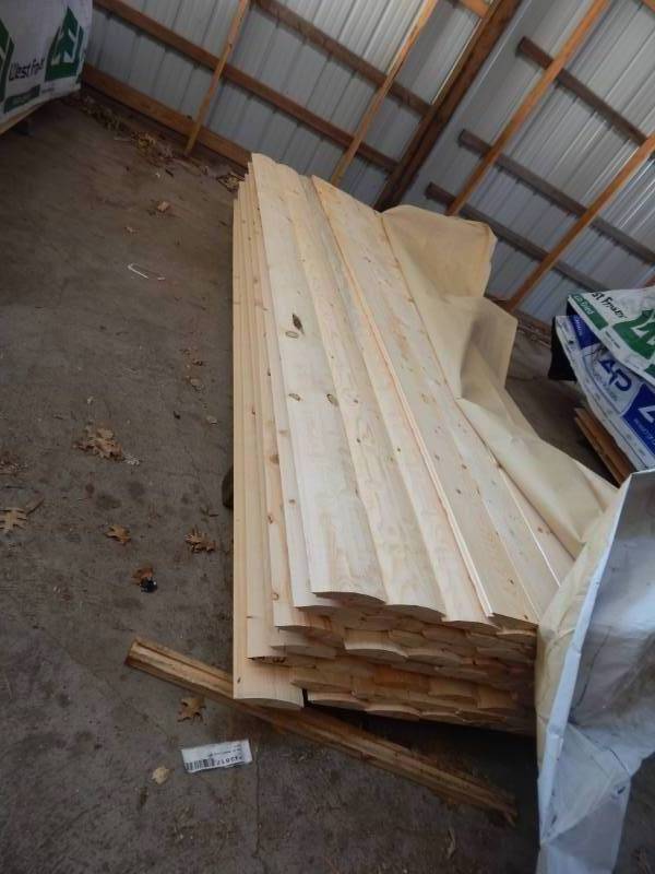 lot 4 image: 2x8 Pine Hand Hewn Log Siding
