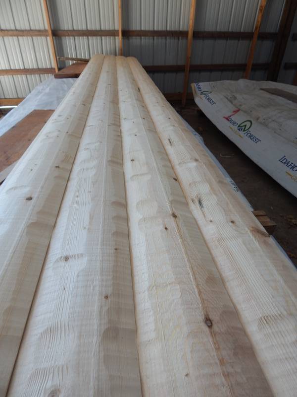 lot 5 image: 2x8 Pine Hand Hewn Log Siding