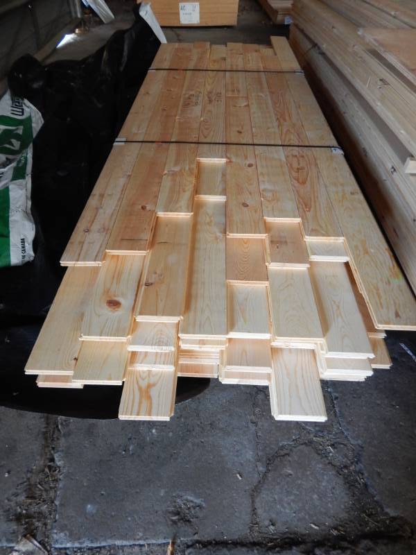 lot 55 image: 1x6 Pine Tongue & Groove Endmatched Paneling