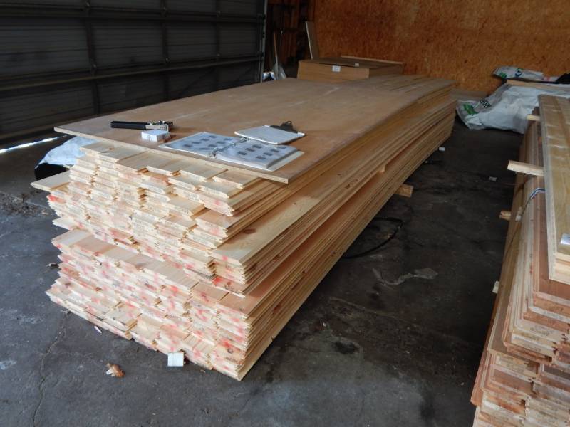 lot 56 image: 1x6 Pine Tongue & Groove Paneling