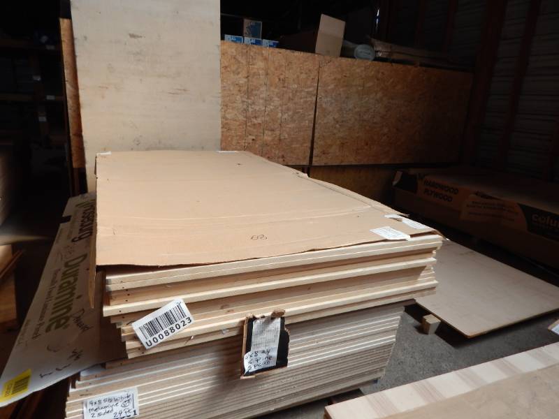 lot 68 image: 4 x 8 x 34 knotty pine plywood