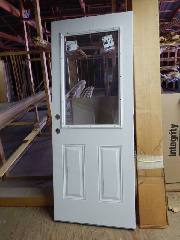 lot 107 image: 30  half glass door slab