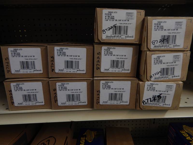 lot 133 image: Schlage locks Antique Brass