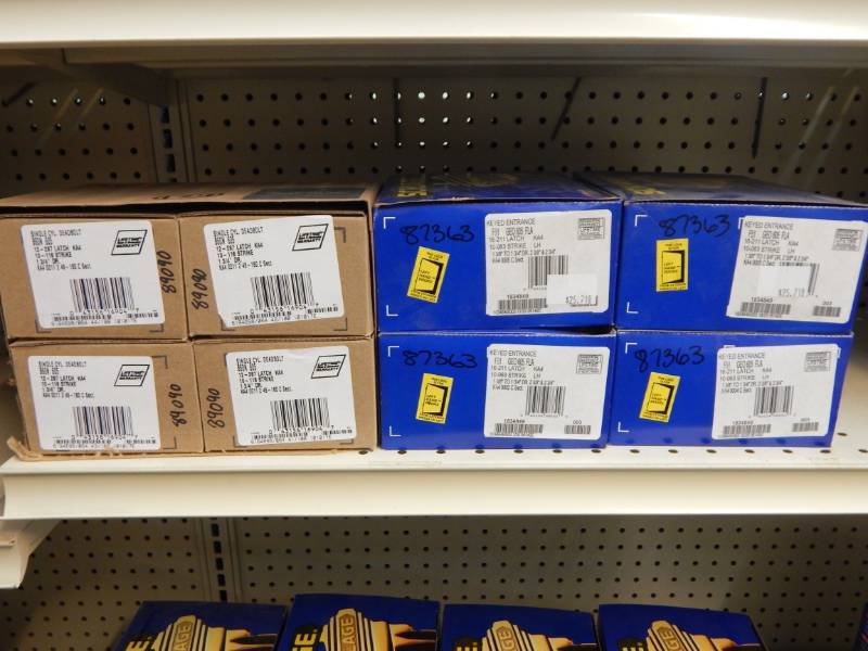 lot 134 image: Schlage locks Bright Brass