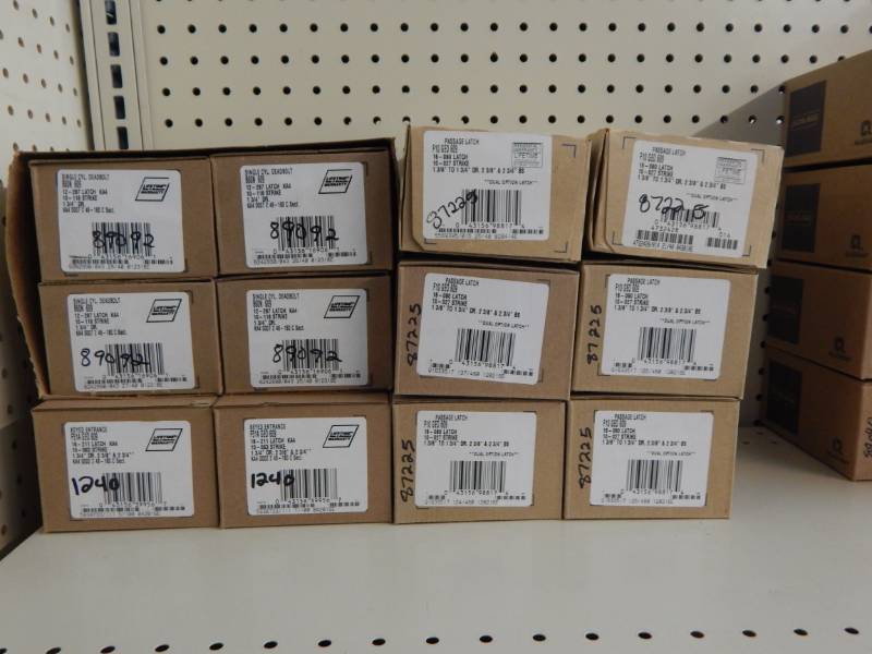 lot 139 image: Schlage locks Antique Brass