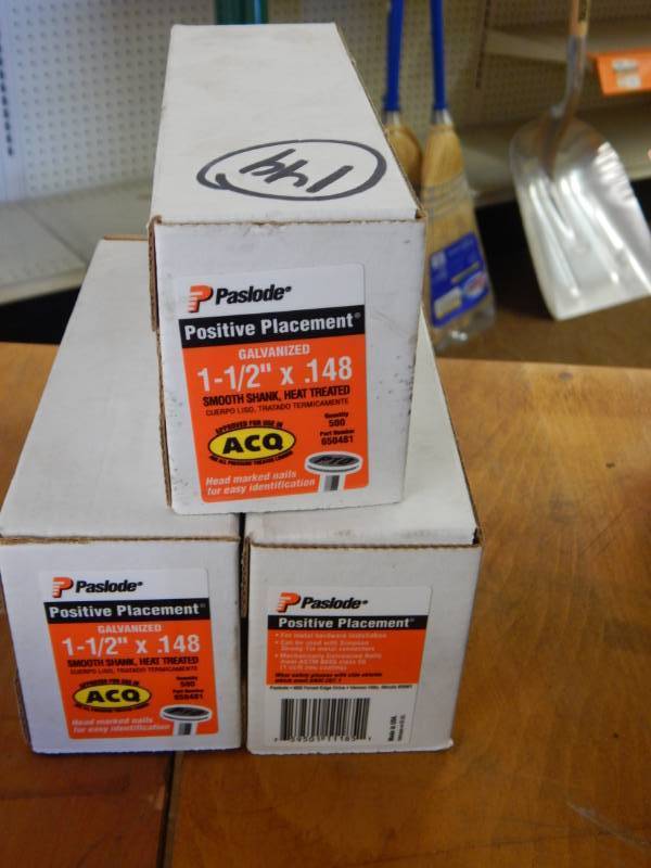 lot 149 image: 3 boxes Paslode Positive Placement ACQ Nails
