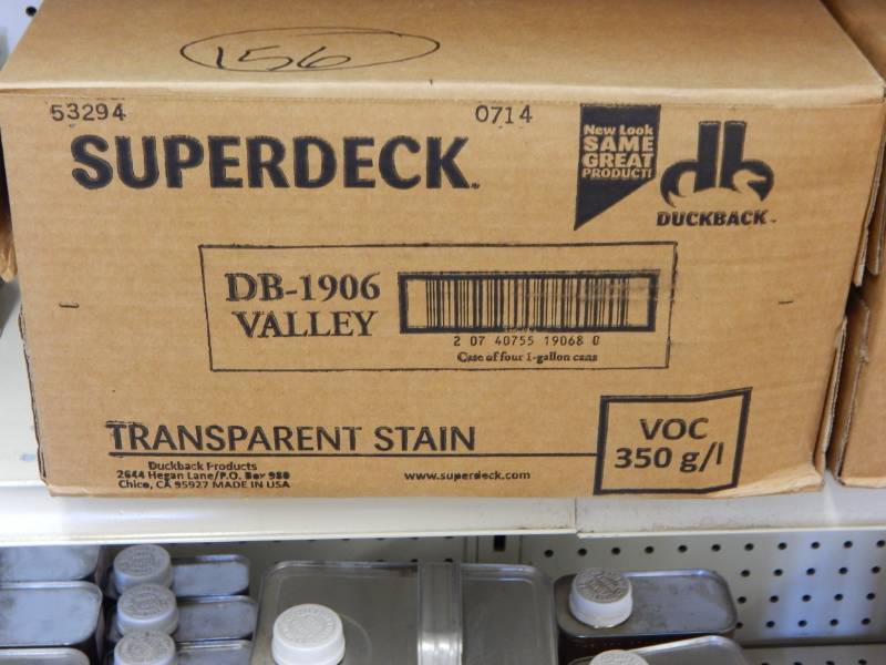 lot 156 image: Superdeck Valley Color Transparent Stain