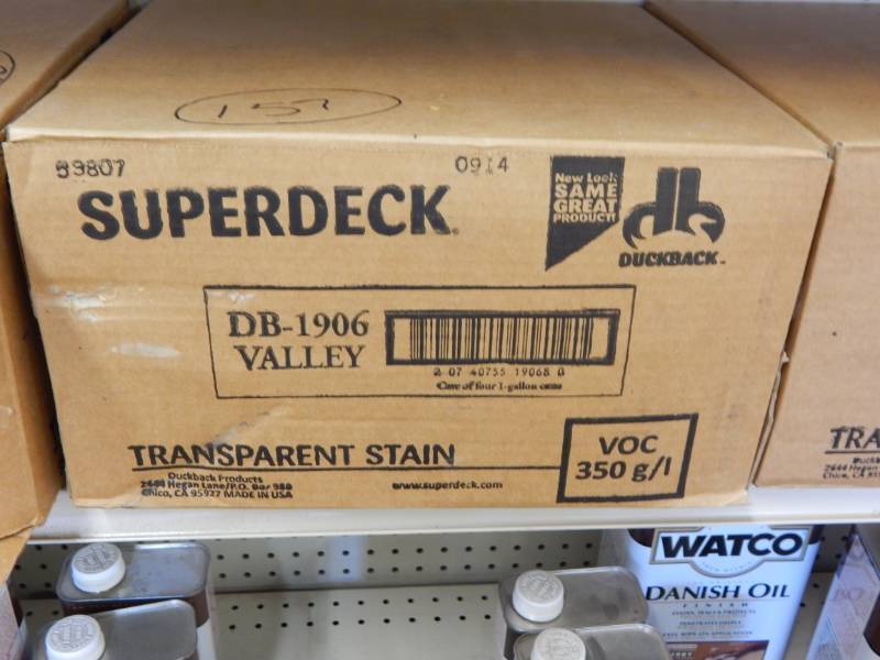 lot 157 image: Superdeck Valley Color Transparent Stain