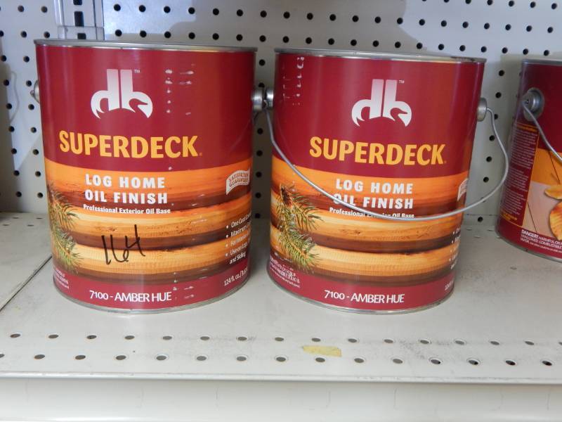 lot 164 image: Superdeck Amber Hue Log Home Oil Stain