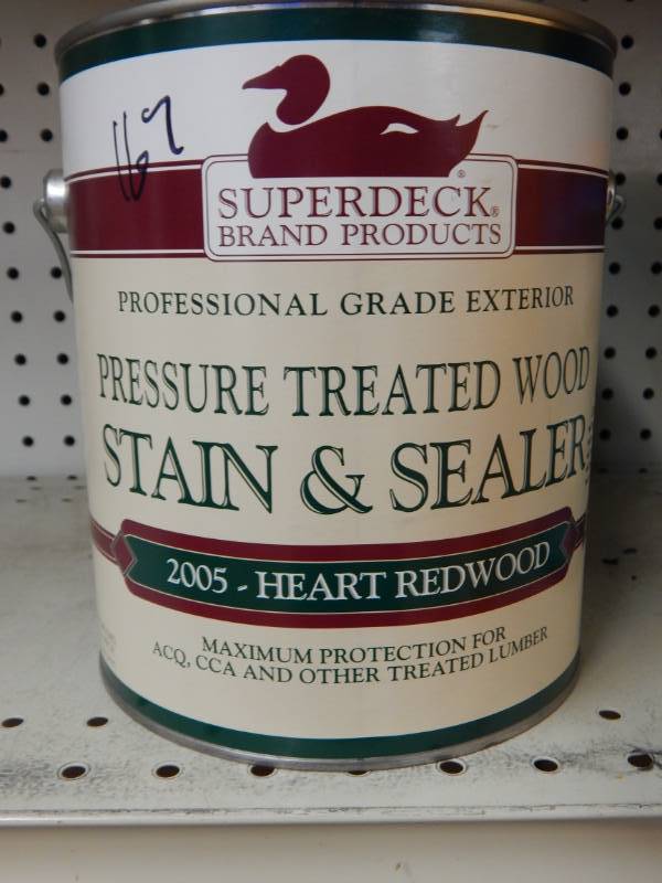 lot 167 image: Superdeck Cedar Transparent Treated Lumber Stain