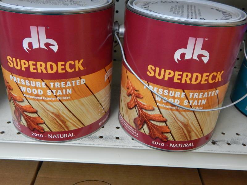 lot 169 image: Superdeck Natural Transparent Treated Lumber Stain