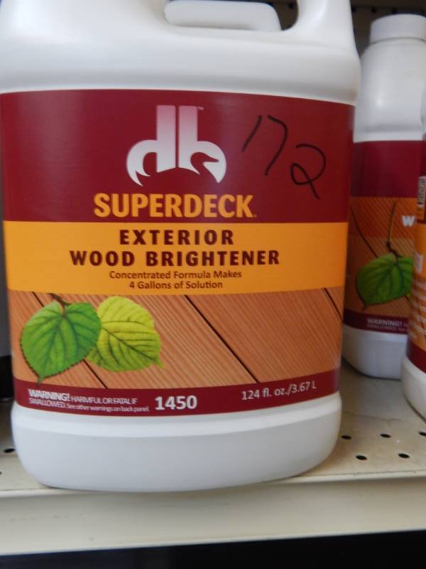 lot 172 image: Superdeck Wood Brightener