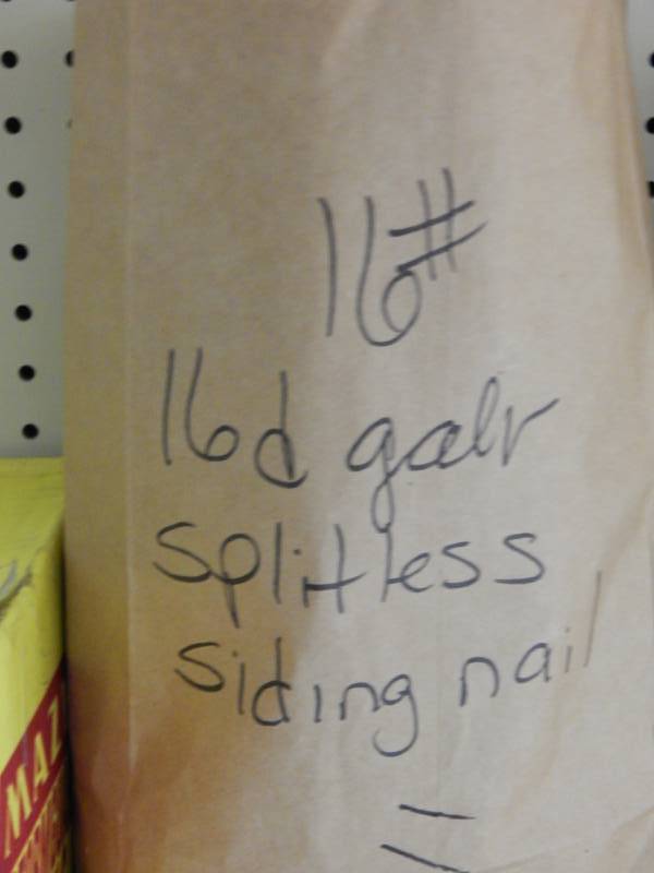 lot 211 image: 16d Splitless Siding Nails