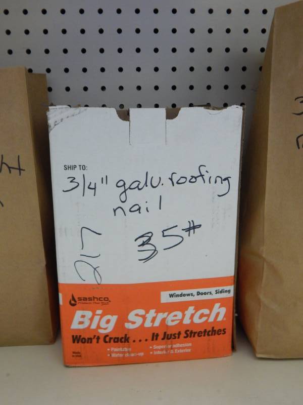 lot 217 image: 34 galvanized roofing nail
