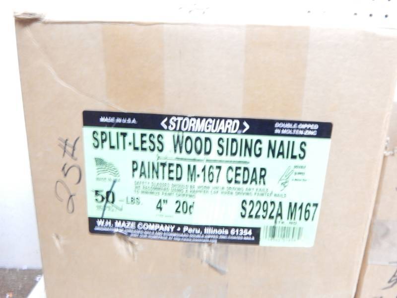 lot 224 image: 20d Splitless Siding Nails Cedar Color