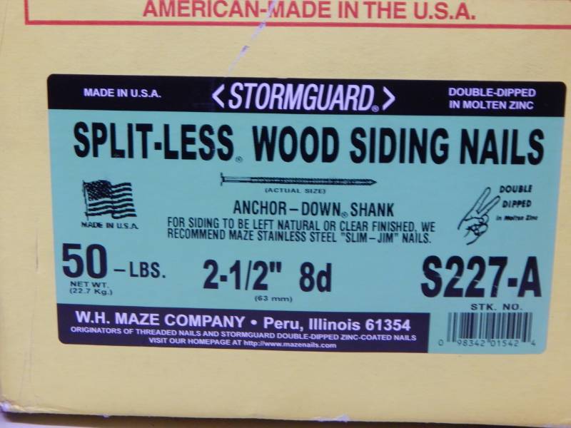lot 226 image: 8d Splitless Siding Nails