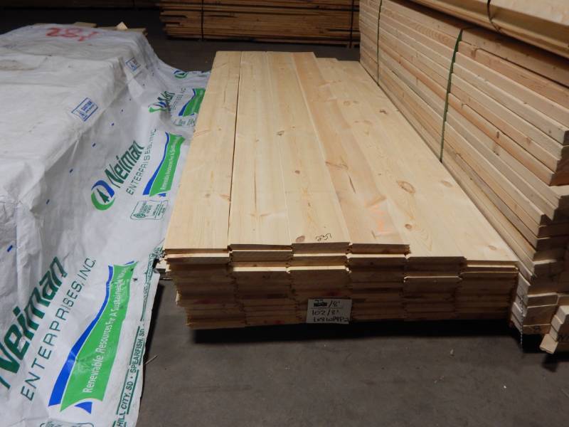 lot 237 image: 1x8 #2 Pine Tongue & Groove Paneling