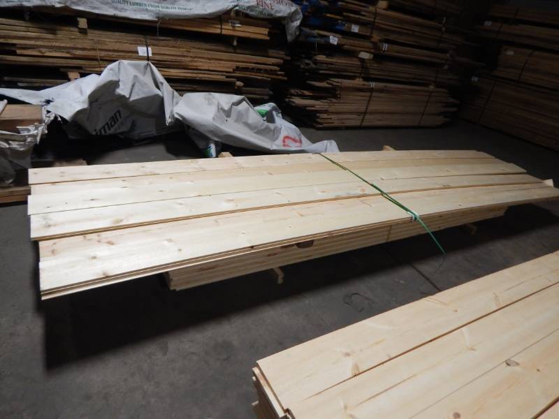 lot 238 image: 1x8 #2 Pine Tongue & Groove Paneling