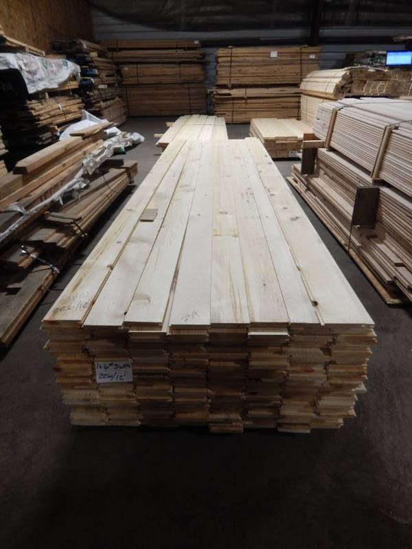 lot 239 image: 1x6 #3 Pine Tongue & Groove Paneling