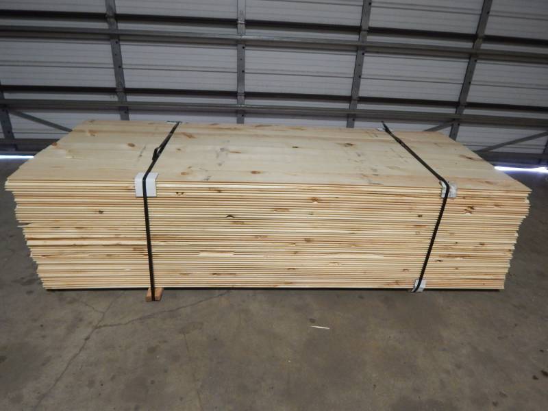 lot 242 image: 1x6 #3 Pine Tongue & Groove Paneling