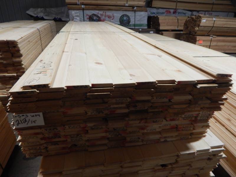 lot 249 image: 1x5 #3 Pine Tongue & Groove Paneling