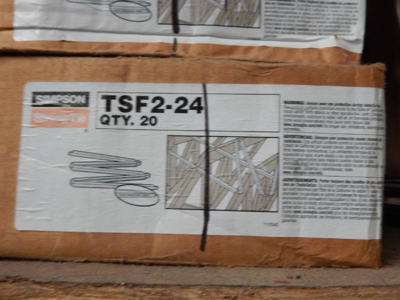 lot 261 image: Metal construction hangers (USPKantsag and Simpson Brands)