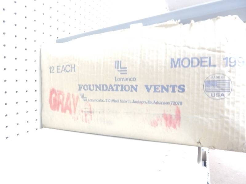 lot 285 image: Gray foundation vents