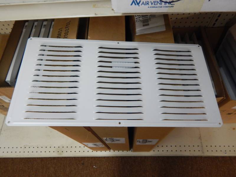 lot 290 image: White under eave vent