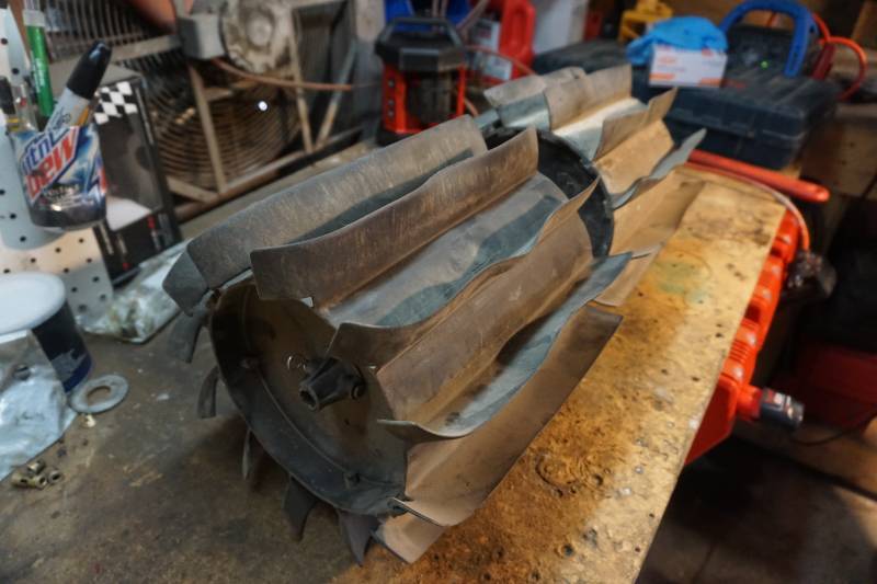 lot 50 image: Stihl Weed Trimmer Rubber Paddle Broom Attachments