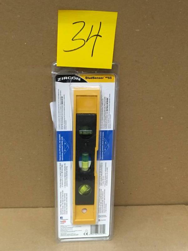 lot 34 image: Zircon StudSensor HD55 Stud Finder  in good condition