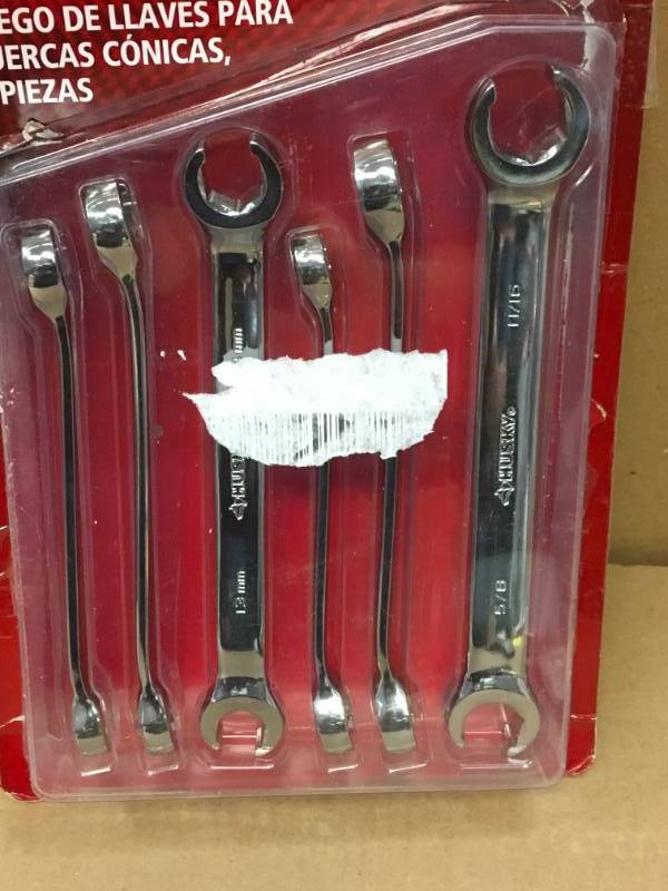 lot 70 image: Husky SAE & MM Flare Nut Wrench Set (6-Piece) in good condition