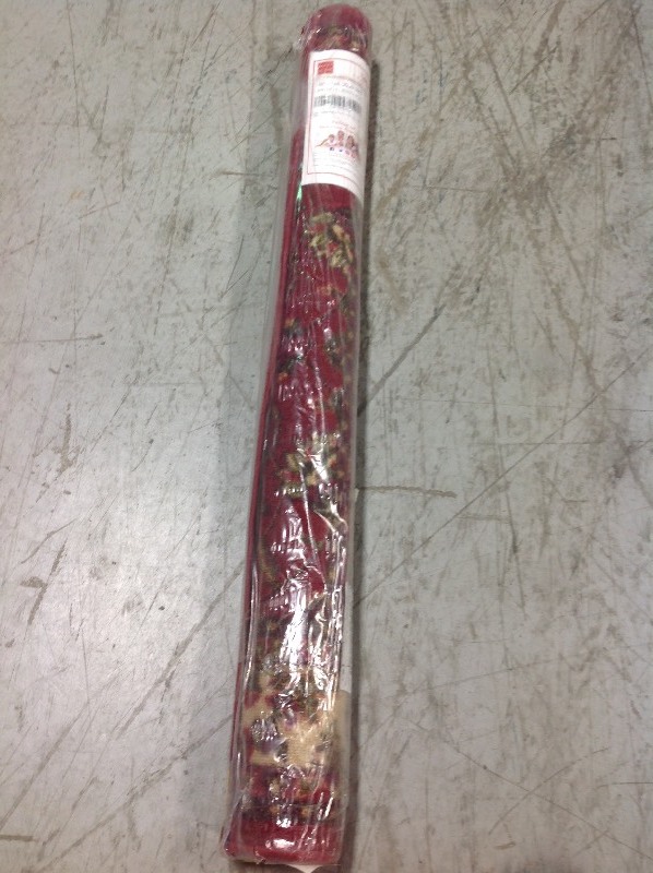 lot 111 image: Maxi Home Hamam Collection Red 3 ft. x 5 ft. Area Rug not used