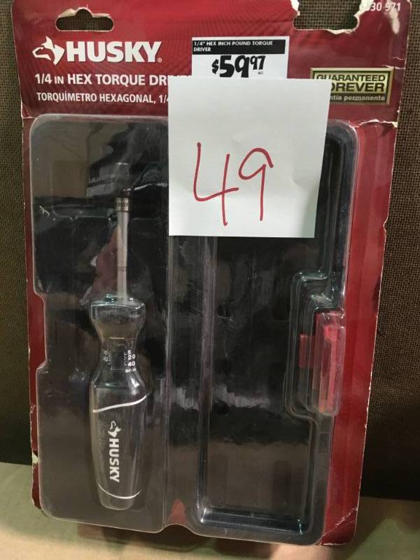 Husky 14 in. Hex Inch Torque Screw Driver in good condition