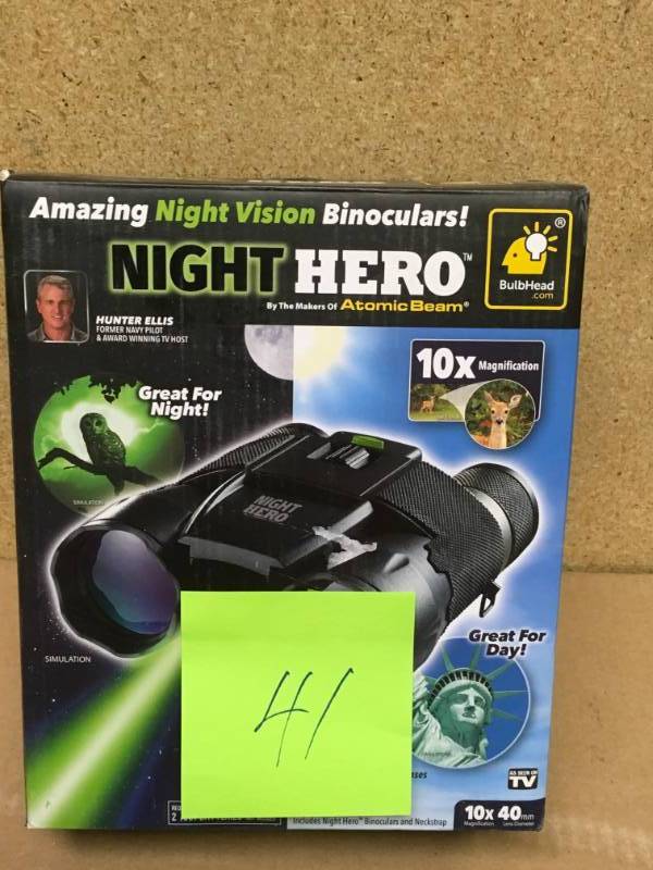 lot 41 image: Night Vision 10x Binoculars in good condition