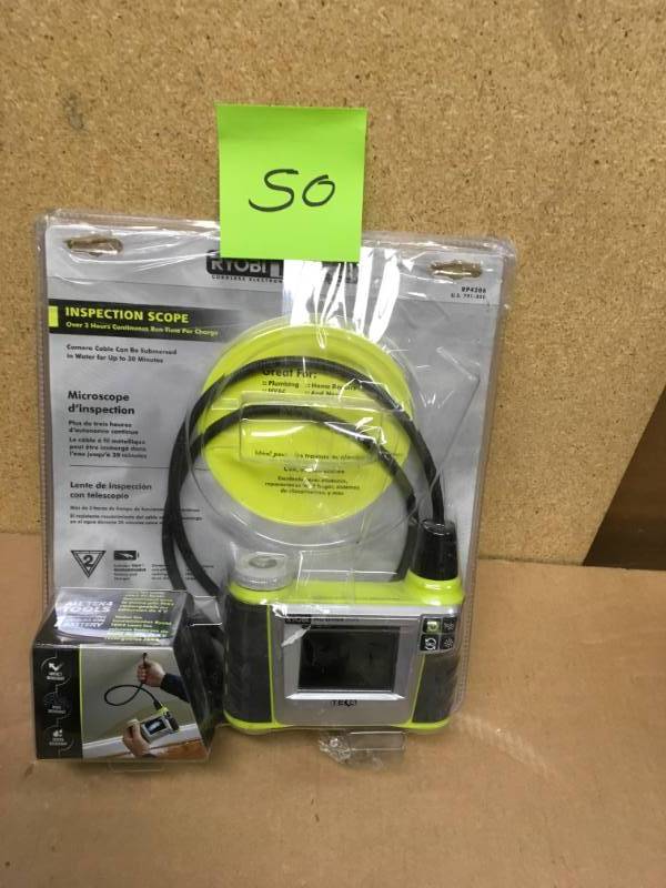 lot 50 image: RYOBI Tek4 Digital Inspection Scope in good condition