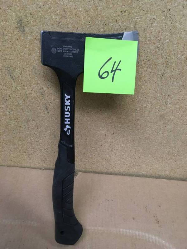 lot 64 image: Husky 22 oz. Steel Multi-Utility Axe in good condition