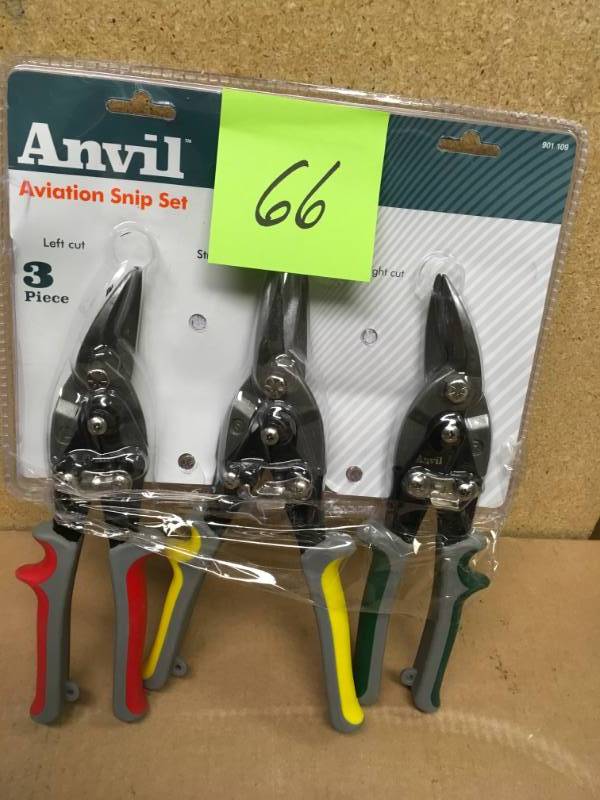 lot 66 image: ANVIL Aviation Snip Set (3-Piece) in good condition